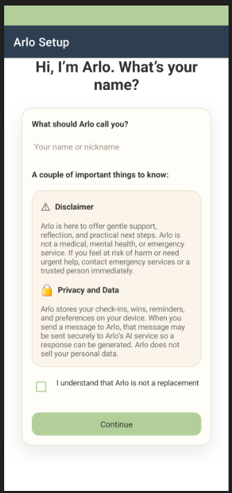 Arlo privacy and support setup